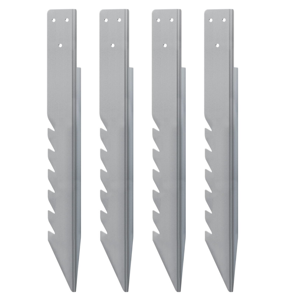 4Pcs Fence Post Anchor Ground Spike Wooden Post Anchor Ground Spike Swing Fixings,Galvanized,Windproof 4854274073866