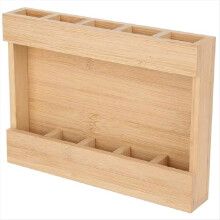 Straw Storage Organizer Wood Utensil Container for Cupboard Reusable Large Capacity Straw Dispenser for Kitchen