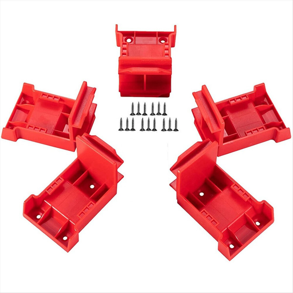 5Pcs 2-In-1 Tool Hanger Dock - Wall-Mounted Battery Holder For 14.4V-20V For 18V Batteries A 4854274087207