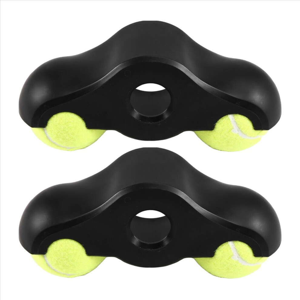 2PCS Indoor Bike Cushioned Foot Pad Noise Reduction and Anti-Friction Floor Tennis Foot Pads for (with Ball)
