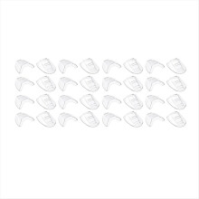 16 paires de protections latérales pour lunettes de vue, transparentes et faciles à enfiler - Conviennent aux lunettes de petite à grande taille