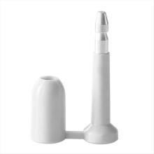 10 bridas metálicas autoblocantes desechables con sello de plomo y cierre antirrobo para contenedores, color blanco
