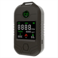 4-in-1 draagbare koolmonoxidedetector Temperatuur en vochtigheid Langdurige CO-alarm Buitenzaklampdetector