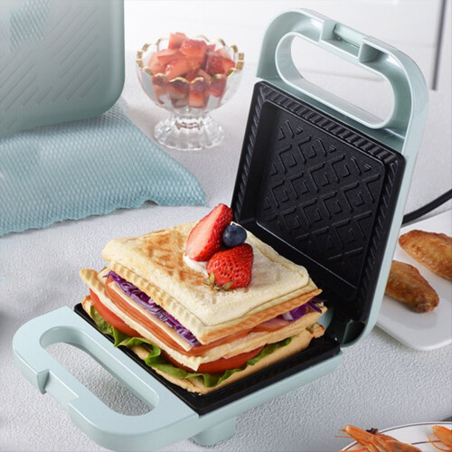 Multifunction Sandwich Maker Fast Heating Toaster Breakfast Making Machine Kitchen Electric Baking Pan Roast Meat EU 1