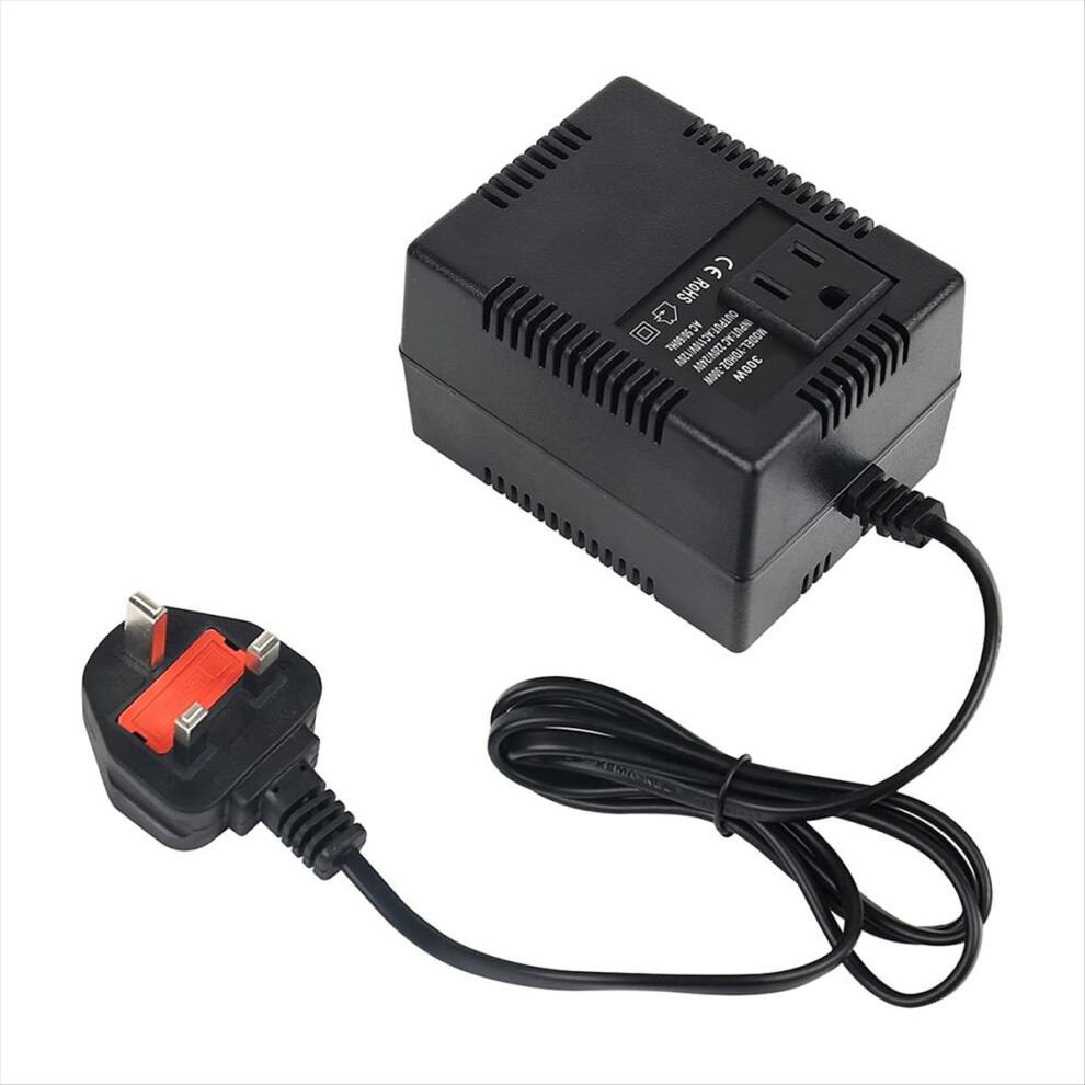 300W Voltage Converter Transformer 220V/240V To 110V/120V, Intelligent Efficient Adapter With Thermal Protection Uk Plug 4854274092034
