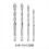 8PCS Drill Bits, Multifunctional Wear- Masonry Drill Bit, Four-Flute Sawtooth Eccentric Drill Bit 7