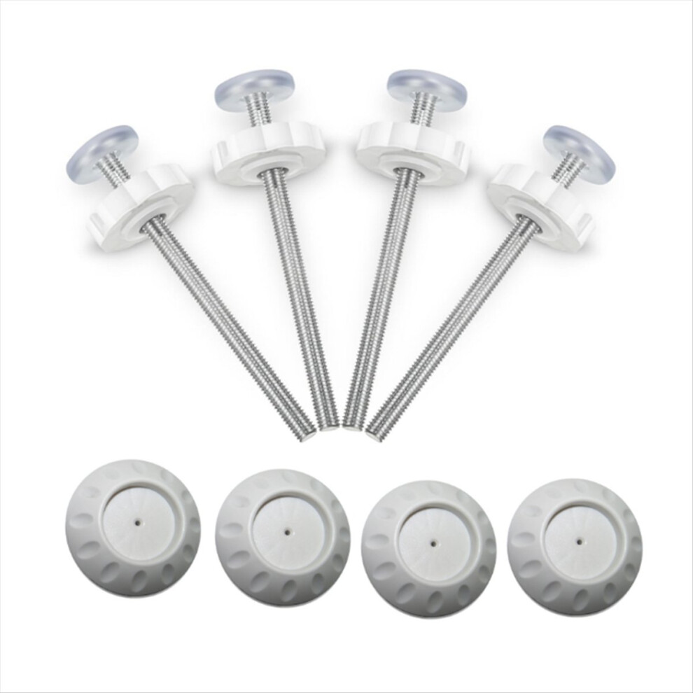 Baby Gate Extender Kit 4 Pack Wall Protectors And M8 Threaded Spindle Rods For No-Drill Pressure Gates, Wall Safety 4854274003849