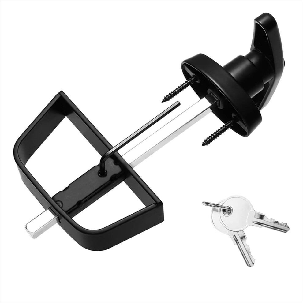 Shed Door Latch, Safe And Shed Locks With 2Keys,-Handle Lock Kit For Storage Barn, Chicken Coops 5.5 Inch Stem 4854274003870