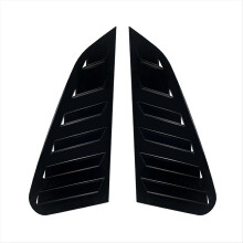Driehoekige raambekleding voor de achterruit van de auto, jaloezieën, jaloezieën, afdeklijsten voor 2011-2014, helder zwart