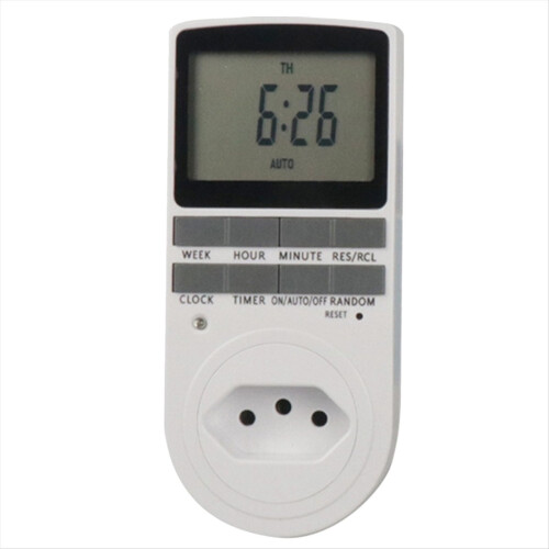 Intelligent Digital Temperature Controller BR Switch Socket LCD Display Indoor Timing Power Switch 120V 60Hz