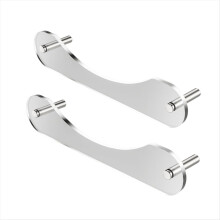 Organizador de parede em acrílico com 2 peças para bonés de beisebol, ideal para armários, salas de estar e quartos. Suporte resistente.
