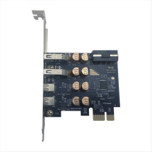 Rozširujúca karta PCI so 4 portami USB 3.0 + rozširujúca karta typu C 5 Gbps D720201 vysokorýchlostný rozbočovač pre stolný počítač 4PIN