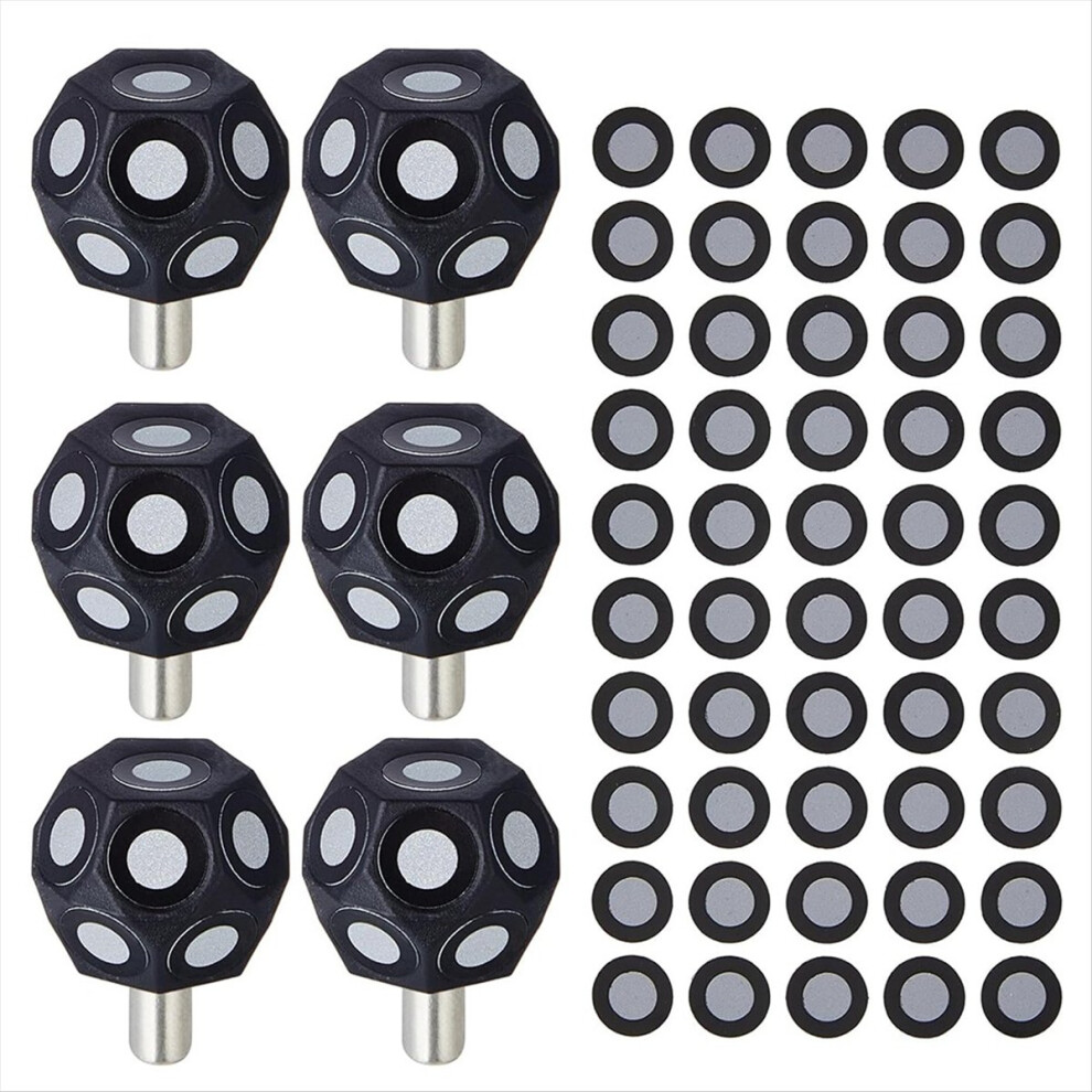 6 Pcs Multi-Angle Marker Set 100 Point 3D Scanner Markers Dot Stickers Scanning -Scanner Turntable 6Mm Dot 4854274003504
