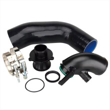 Kit de suppression du silencieux turbo + coude d'admission turbo + durite en silicone pour Audi S3, Audi A3, Golf GLI R MK7 1.8T et 2.0TTSI EA888