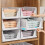 Stackable Wardrobe Storage Box Multi-Function Foldable Suitable for Wardrobe Storage Clothing Drawer Storage Box 4