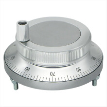Volante eletrônico CNC de 5V, gerador de pulsos manual de 100 PPR com 6 terminais e encoder rotativo de 60 mm.