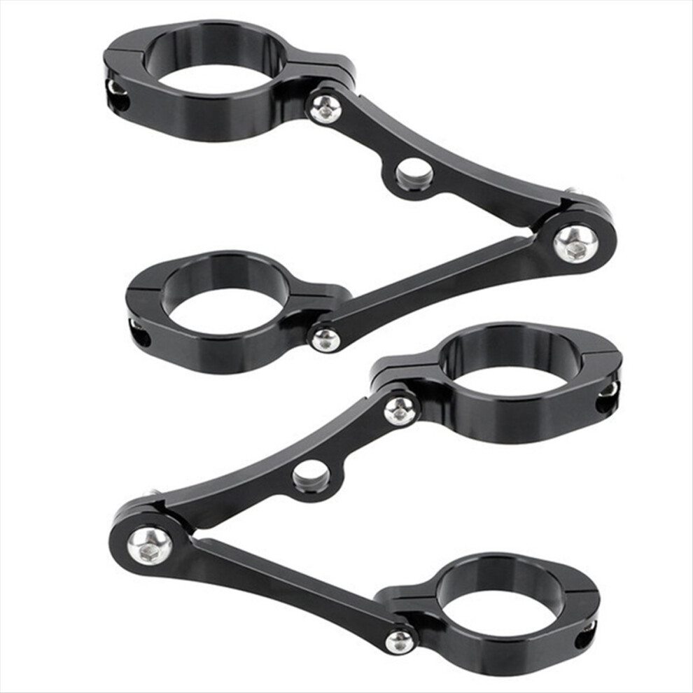 Motorcycle Universal Headlight Bracket Mount Clamp For 39Mm-41Mm Adjustable Headlight Mount Clamp Black 4854274038902