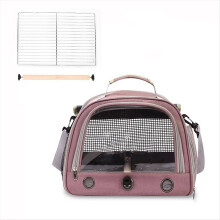 Bolsa de viagem respirável para papagaio com bandeja, grande capacidade, confortável, para transportar pássaros e ideal para viagens ao ar livre.