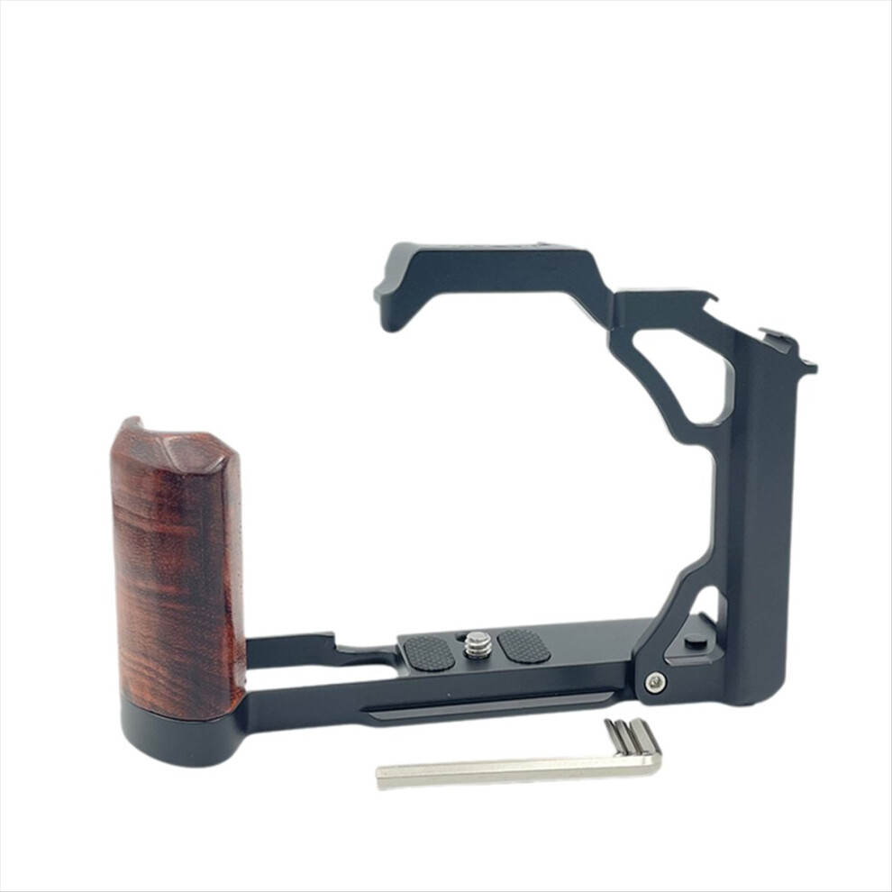 Wood Handle Aluminum Alloy Camera Cage Stabilizer Rig For Zfc Cameras Black 4854274047065