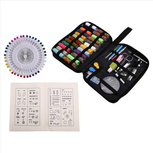 DIY Book with Tool Set,Embroidery Felt Book with Needle and Thread Sewing Patterns for Beginners,EmbroideryGift,A 2