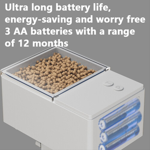 Smart Automatic Fish Feeder Adjustable Battery-Powered LCD Timer with 24-Hour Feeding Schedule is Perfect Aquarium 2