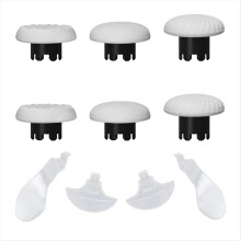 10-in-1-Joystick-Set für Edge: Ersatz-Daumensticks, Joystick-Griffe und 4 Paddles (weiß)