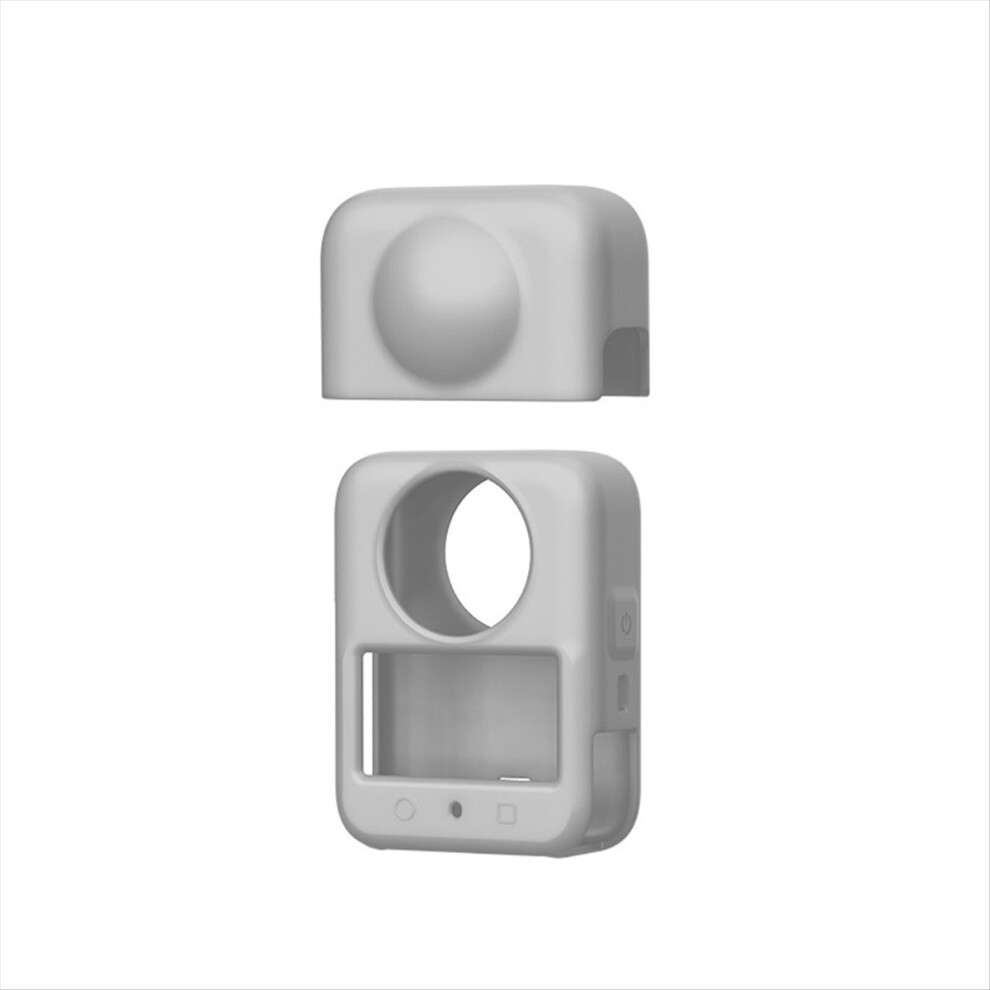 Silicone Case For 360 Protective Case With Lens Protective Case Action Camera Protect Accessories Grey 4854274048666