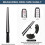 15 Piece Ring Mandrel Set, Ring Size Measuring Tool, Ring Making Kit with Plastic Ring Sizer, Ring Making Tool 3