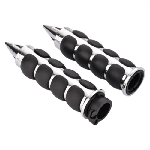 Motorcycle Pointed End 25mm Handlebar Grip for Modified Handlebar,B