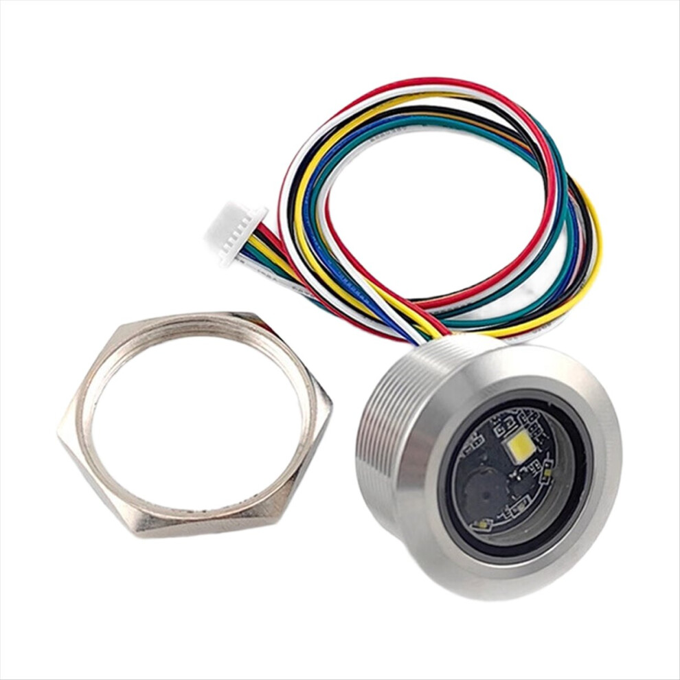 Gm861-Led Fill Lighting 2D/1D Usb/Uart Dc3.3v Qr Code Round Barcode Module Scanner Metal Enclosure White/Silver 4854274038186