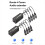 Extensor de cabo de áudio e rede XLR de 4 canais, extensor de sinal de rede DMX512 para estúdio de iluminação e som de palco A 7