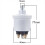 Driekoppige oliedruksensor 1/8NPT 0 tot 10 bar Generatoronderdeel RVS bemanningsdruksensorplug 10 mm 3