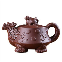 Traditionelle chinesische Teekanne, rote Ton-Teekanne, Puer-Tee-Set und Kaffeekanne, Yixing-Kessel, Ton-Teegeschirr, braune Teetasse