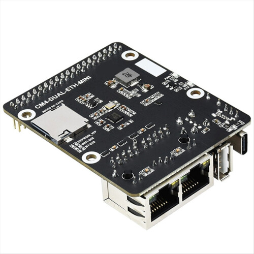 Πλακέτα φορέα MINI Dual Ethernet CM4 για RPI Compute Module 4 Lite EMMC Base Expansion 1