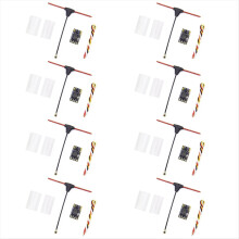 8PCS ELRS Receiver 2.4GHz NANO ExpressLRS Receiver CRSF with T-Type Antenna for RC FPV Traversing Drones Parts