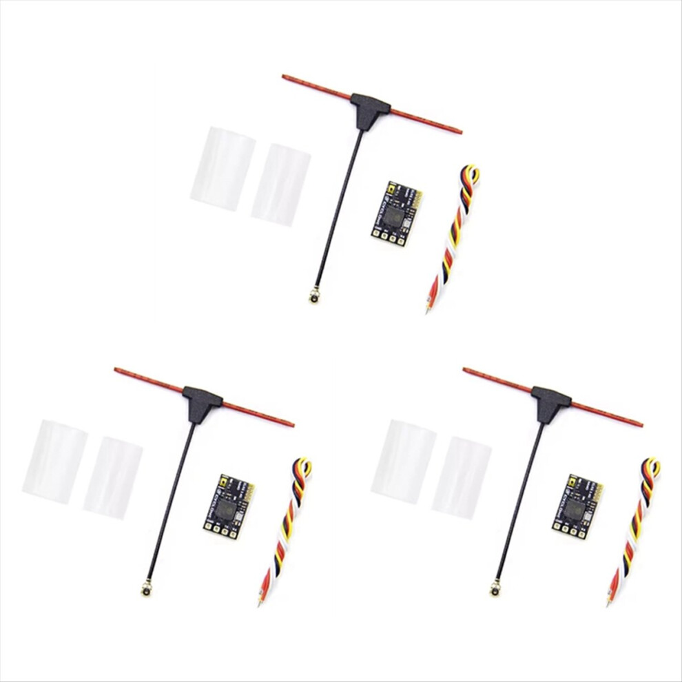 3Pcs Elrs Receiver 2.4Ghz Nano Expresslrs Receiver Crsf With T-Type Antenna For Rc Fpv Traversing Drones Parts Light 4851422175373