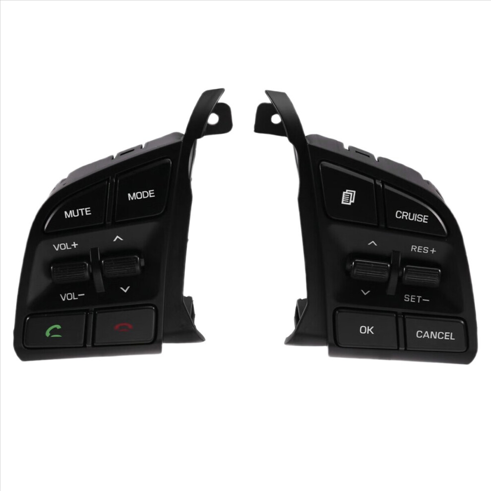 Steering Wheel Cruise Control Remote Volume Button Switch 96710-D3500 96720-D3200 For 2015-2019 Black 4851422166272