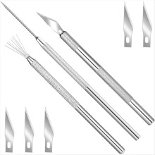 Agujas para arcilla, herramienta para esculpir cerámica, con 5 cabezales de corte, para modelismo.