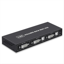 Switch KVM DVI 2 in 1 4K Due computer USB condivisi Tastiera Mouse Stampa Monitor Schermo di commutazione multifunzione