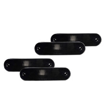 Smoked Lens Front / Rear Bumper Side Marker Light Cover Housings for Miata / MX-5 1990-2005, No Bulb / Socket