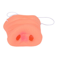 Fantasia de nariz de porco com tiara de borracha para adultos e crianças - Ideal para o Halloween - Presente divertido para pegadinhas