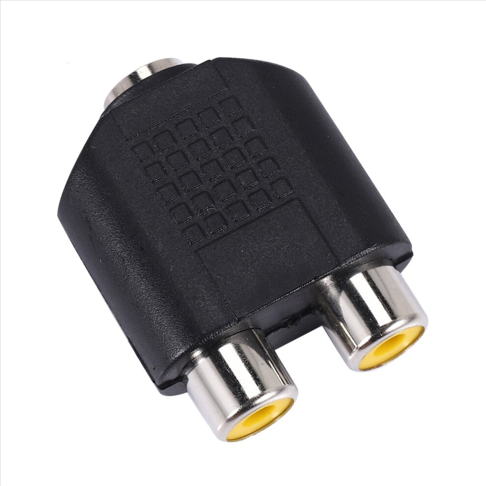 3.5Mm Female Jack To Dual Female Phono Adapter Connector 4853503962179