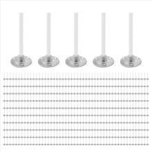 500 mechas para velas de 1 pulgada, con bajo nivel de humo y pestañas de metal, para hacer velas.