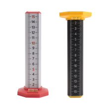 Lot de 2 règles de mesure de hauteur pour plafonds et sols carrelés, avec base magnétique, pour plafonds suspendus.