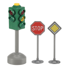 Mini semáforo de trânsito com som e LED para crianças - Brinquedo de segurança infantil.