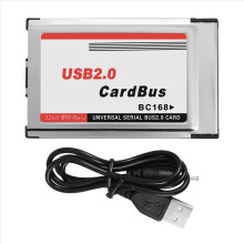 Προσαρμογέας κάρτας PCMCIA σε USB 2.0 CardBus Dual 2 Port 480M για φορητό υπολογιστή