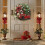 Guirlanda de Natal de 40 cm (15,7 polegadas) com flores artificiais, perfeita para decoração de Natal e Ano Novo. 6
