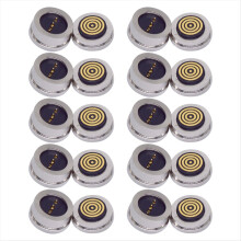 Conjunto de 10 conectores magnéticos de 4 pinos redondos com rotação de 360 e vedação cega, à prova d'água, para carregamento magnético.
