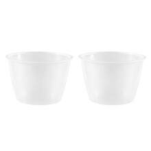 Tasse à mesurer le riz pour cuiseur électrique en plastique transparent blanc, 120 ml (lot de 2).