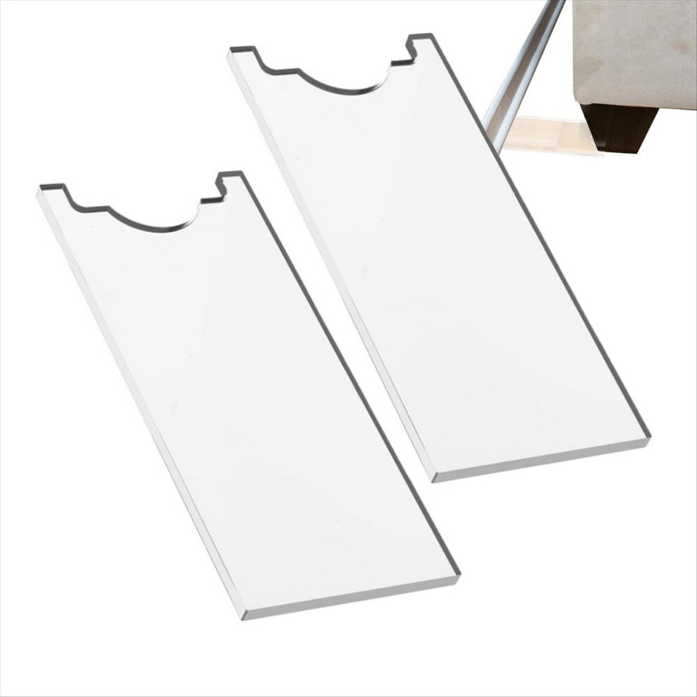 Clear Couch & Bed Stopper - Universal Wall Spacer (2ÂPack), Protects Walls, Prevents Fire Risks From Heaters A 4853165741099